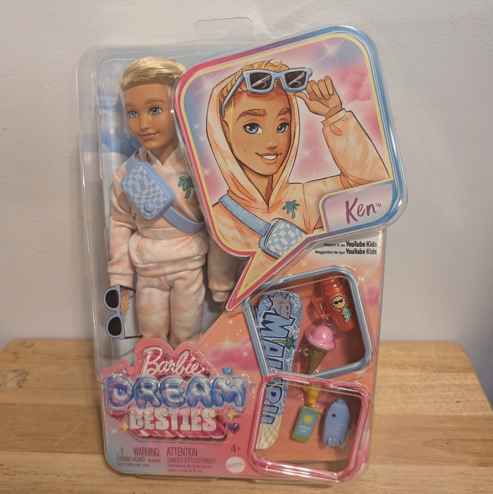 Barbie Dream Besties Ken Doll with Cream and Blue Outfit